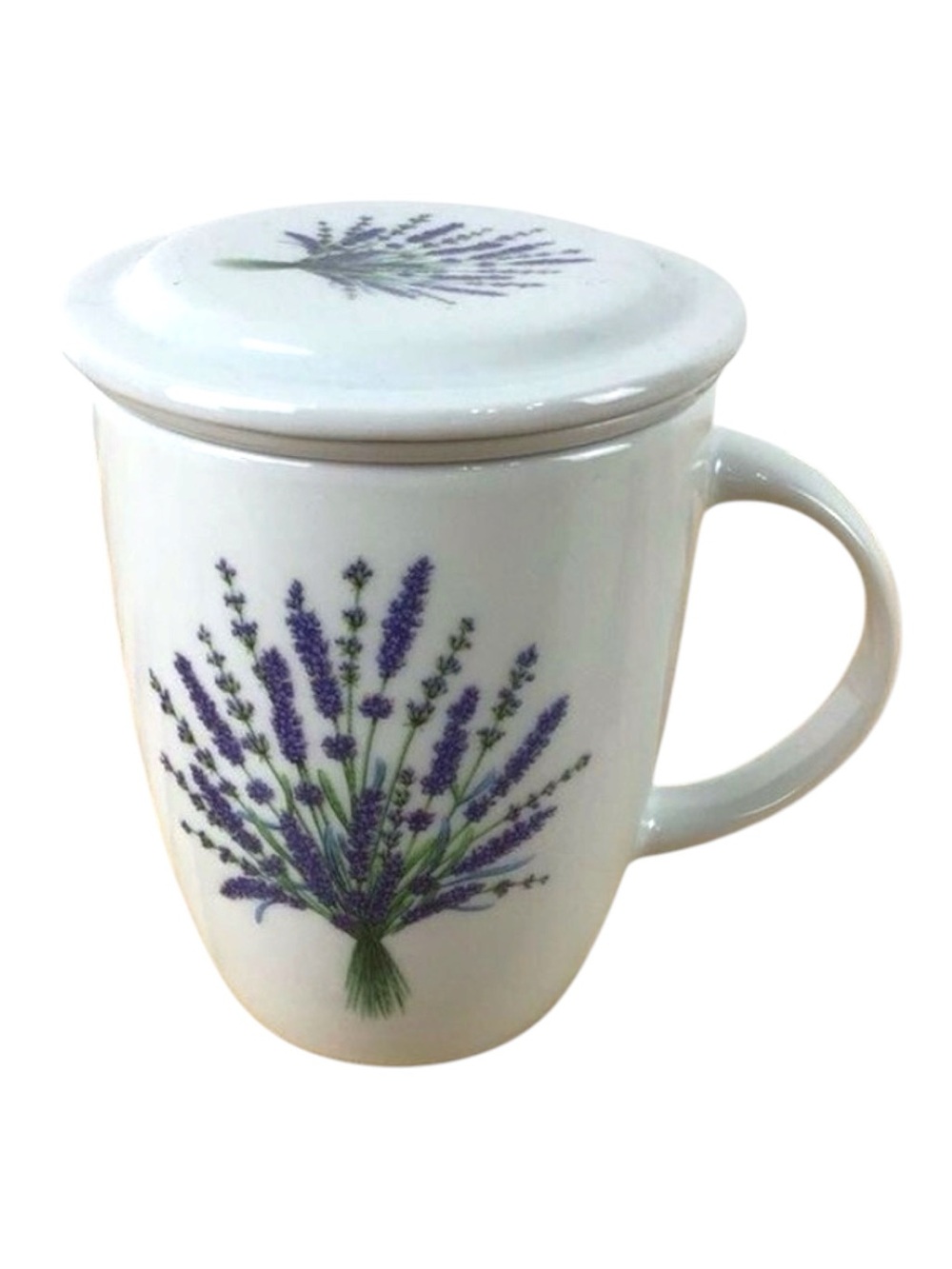 𝅺WAWEL fine porcelaine made in Poland mug tea cup coffee with drainer lavender